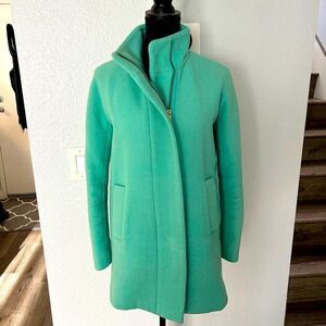 J crew mint turquoise city coat, worn a few times, in great condition